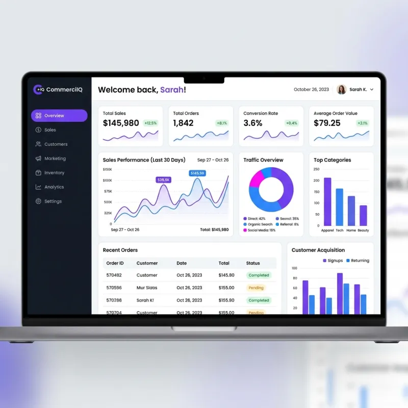 AdminFlow Pro Dashboard Interface